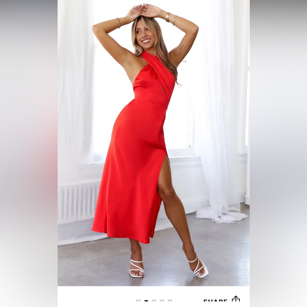Elegant Red Women's Dress